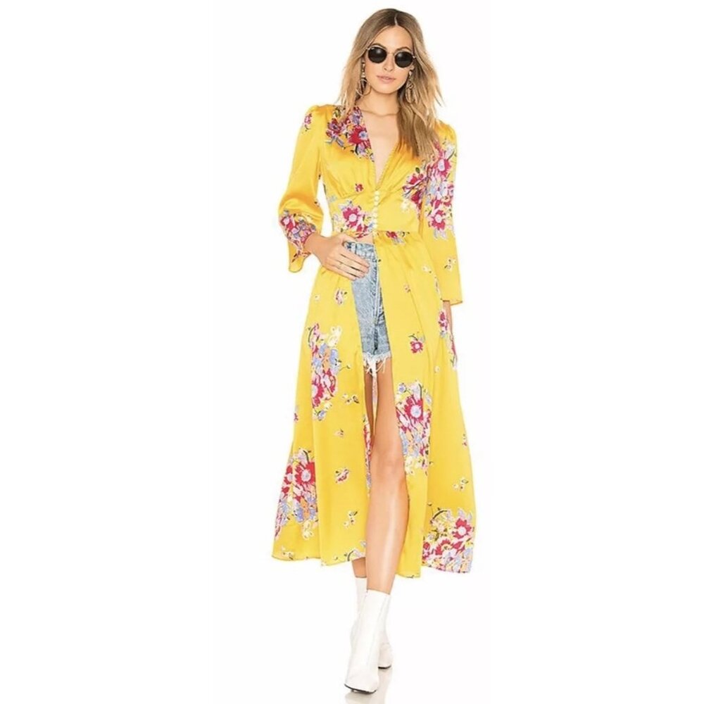 Free People Alexa Floral Duster - Picture 2 of 8